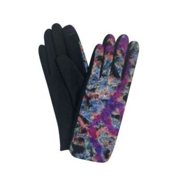 Marcus Adler Accessories - Marcus Adler Women's Multicolor Swirl Print Jersey Touchscreen Glove One Size